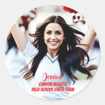 Team Player Custom Photo Sticker Set