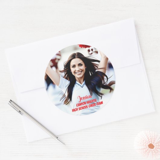 Team Player Custom Photo Sticker Set (Envelop)