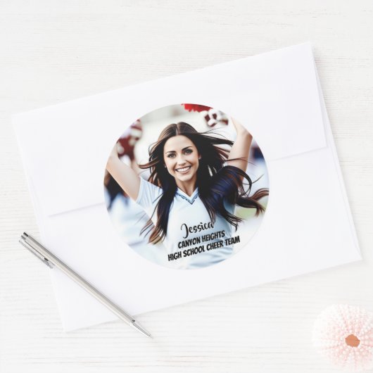 Team Player Custom Photo Sticker Set (Envelop)