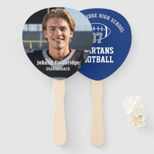 Team Player Head on a Stick | Set of 10 Handwaaier (Voorkant en achterkant)