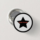 Team Player Star-Button Ronde Button 3,2 Cm (Voorkant /achterkant)