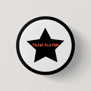 Team Player Star-Button Ronde Button 3,2 Cm