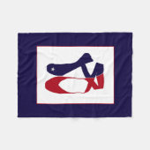 Team Pointe Ballet Americana Fleece Deken (Voorkant (Horizontaal))