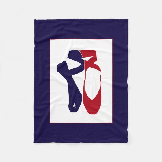 Team Pointe Ballet Americana Fleece Deken (Voorkant)