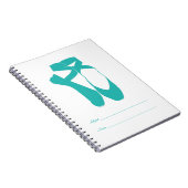 Team Pointe Ballet Aqua Notitieboek (Rechterzijde)