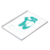 Team Pointe Ballet Aqua Notitieboek (Linkerzijde)