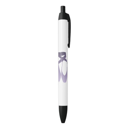 Team Pointe Ballet Lavender Zwarte Inkt Pen (Achterkant (Verticaal))