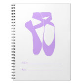 Team Pointe Ballet Lila Notitieboek (Voorkant)