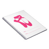 Team Pointe Ballet Neon Pink Notitieboek (Rechterzijde)