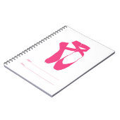 Team Pointe Ballet Neon Pink Notitieboek (Linkerzijde)