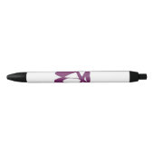 Team Pointe Ballet Orchidee Zwarte Inkt Pen (Voorkant)
