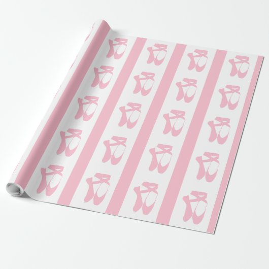 Team Pointe Ballet Pink Cadeaupapier (Uitgerold)