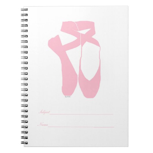 Team Pointe Ballet Pointe Pink Notitieboek (Voorkant)