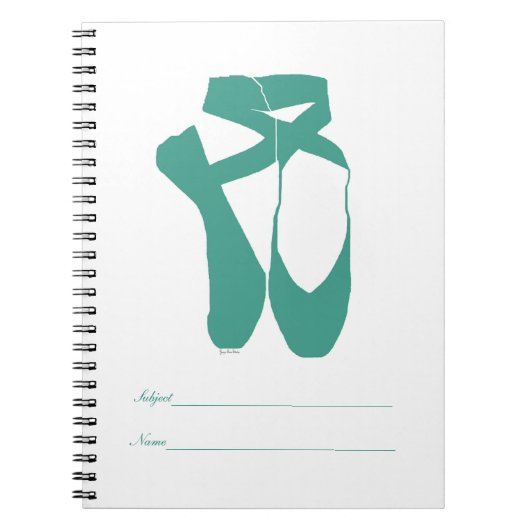 Team Pointe Ballet Seafoam Notitieboek (Voorkant)