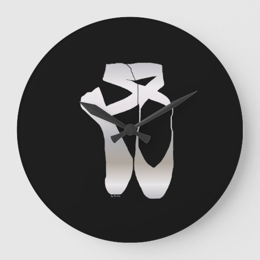 Team Pointe Ballet Silhouette Grote Klok (Voorkant)