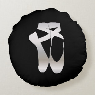 Team Pointe Ballet Silhouette Rond Kussen
