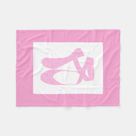 Team Pointe Ballet Snoep Curls Fleece Deken (Voorkant (Horizontaal))