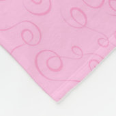 Team Pointe Ballet Snoep krulpatroon Fleece Deken (Hoek)