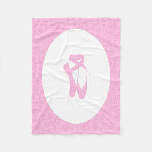 Team Pointe Ballet Snoep krulpatroon Fleece Deken (Voorkant)