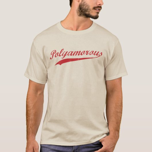 Team Polyamory Polyamous en Proud T-shirt (Voorkant)