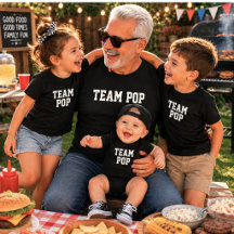 Team Pop bijpassende baby vadersdag cadeau
