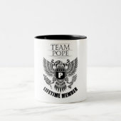 Team Pope Lifetime-lid Tweekleurige Koffiemok (Center)
