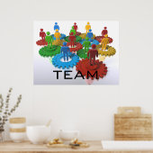 Team poster (met nadruk op diversiteit) (Keuken)