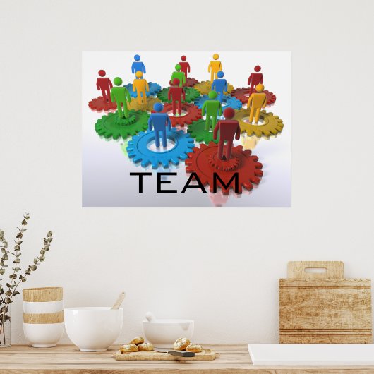 Team poster (met nadruk op diversiteit) (Keuken)
