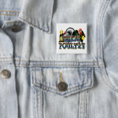 Team Poultry Vierkante Button 5,1 Cm (In situ)