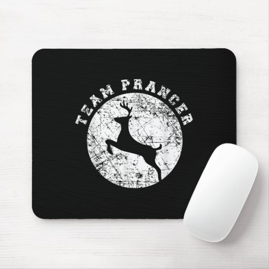 Team Prancer T Shirt, Funny Cute Christmas Gift Ki Muismat (Met muis)