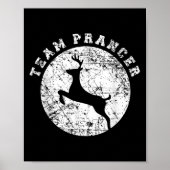 Team Prancer T Shirt, Funny Cute Christmas Gift Ki Poster (Voorkant)