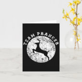 Team Prancer T-shirt, Grappig Mooie Kerst Cadeau K Kaart (Gele Bloem)