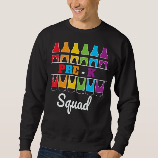 Team Pre-K Squad leraar Terug naar school Trui (Voorkant)
