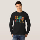 Team Pre K Teacher Student Groovy Back To School F T-shirt (Voorkant volledig)