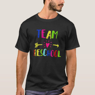 Team Preschool Leraar Leerling Gelukkig Terug naar T-shirt