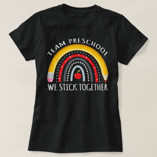 TEAM PRESCHOOL We steken samen een pre-K-lerarenst T-shirt (Design voorkant)