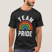 Team Pride Lgbt Gay Pride Rainbow T-shirt Team (Voorkant)