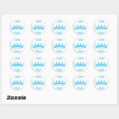 Team Prince Gender Reveal Sticker Ronde (Vel)