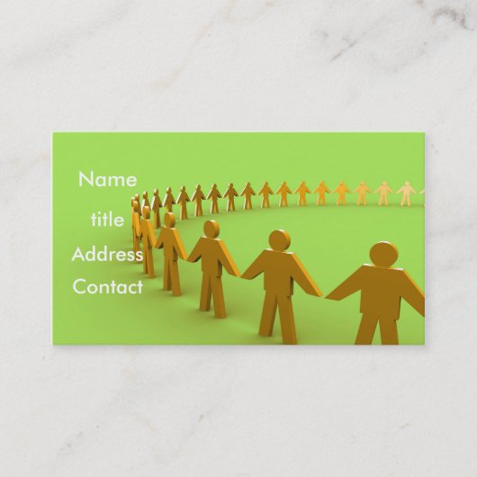 Team - profielkaart visitekaartje (Voorkant)