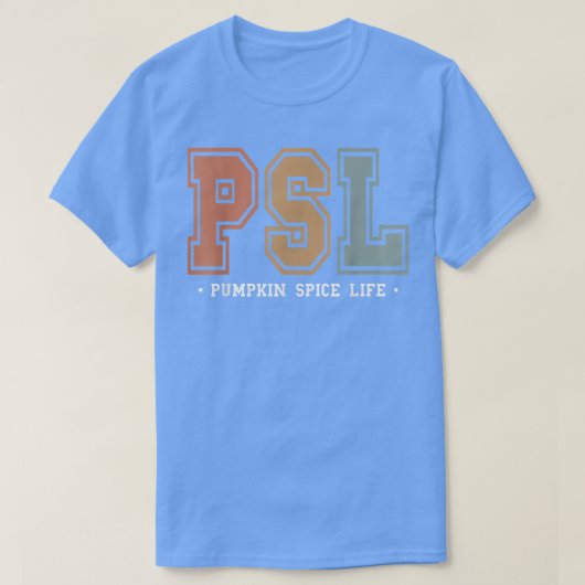 Team PSL Cute Pumpkin Spice Latte Lover Fall Autum T-shirt (Design voorkant)