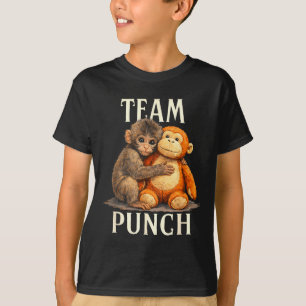 Team puch cute aap en beer ontwerp  t-shirt