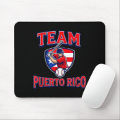 Team Puerto Rico Baseball Flag Patriotic Muismat (Met muis)
