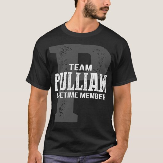 Team PULLIAM-lid voor het leven T-shirt (Voorkant)
