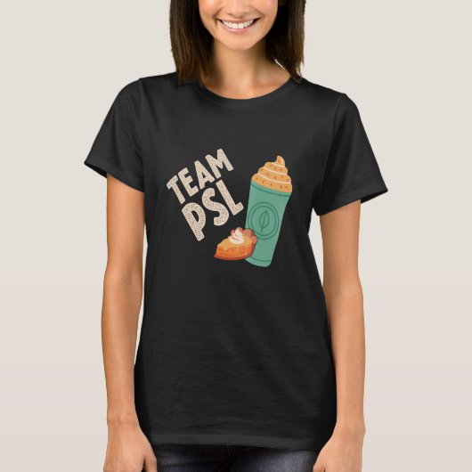 Team Pumpkin Spice Latte Fall Autumn Family Thanks T-shirt (Voorkant)
