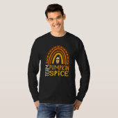 Team Pumpkin Spice Latte  For Fall Season Coffee A T-shirt (Voorkant volledig)
