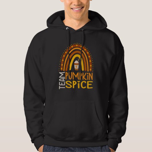 Team Pumpkin Spice Latte   For Fall Season Coffee  Hoodie (Voorkant)