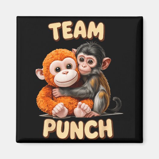 Team punch - apenpunch  magneet (Voorkant)