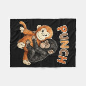 Team punch - baby aap punch  fleece deken (Voorkant (Horizontaal))