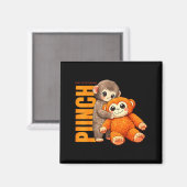 Team punch - baby aap punch magneet (Voorkant / Achterkant)