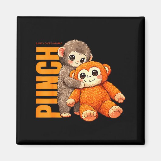 Team punch - baby aap punch magneet (Voorkant)
